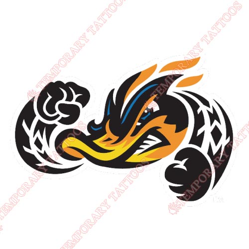 Akron Rubber Ducks Customize Temporary Tattoos Stickers NO.7813